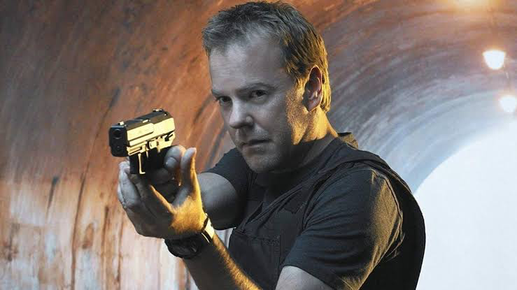 Kiefer Sutherland in a still from 24 TV series 