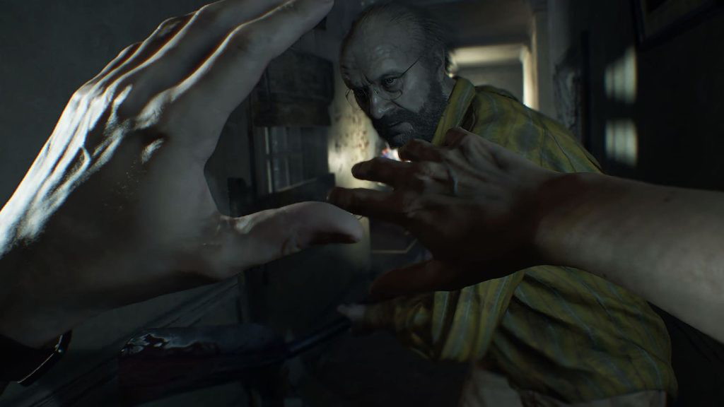 A dangerous attack in the Resident Evil 7