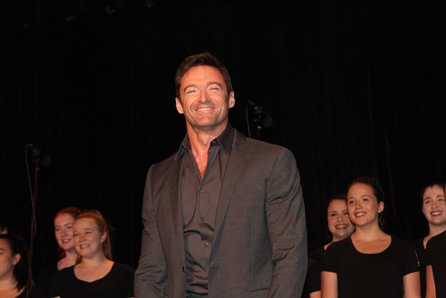 Hugh Jackman looks stressed from the split