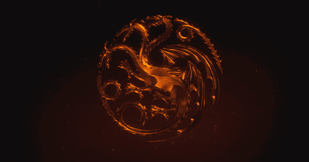 The House Targaryen emblem showed in HotD. | Credit: HBO.