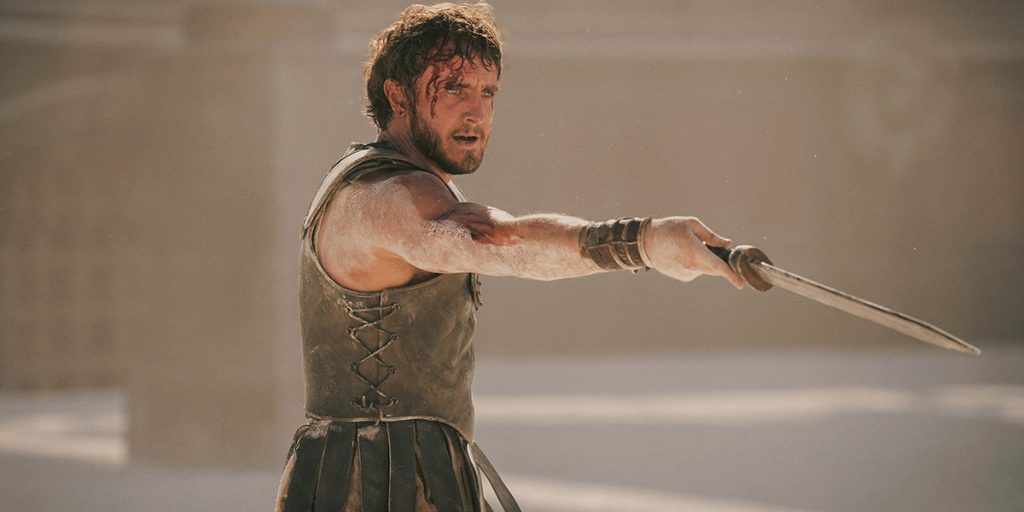 Paul Mescal in Gladiator II / Paramount Pictures