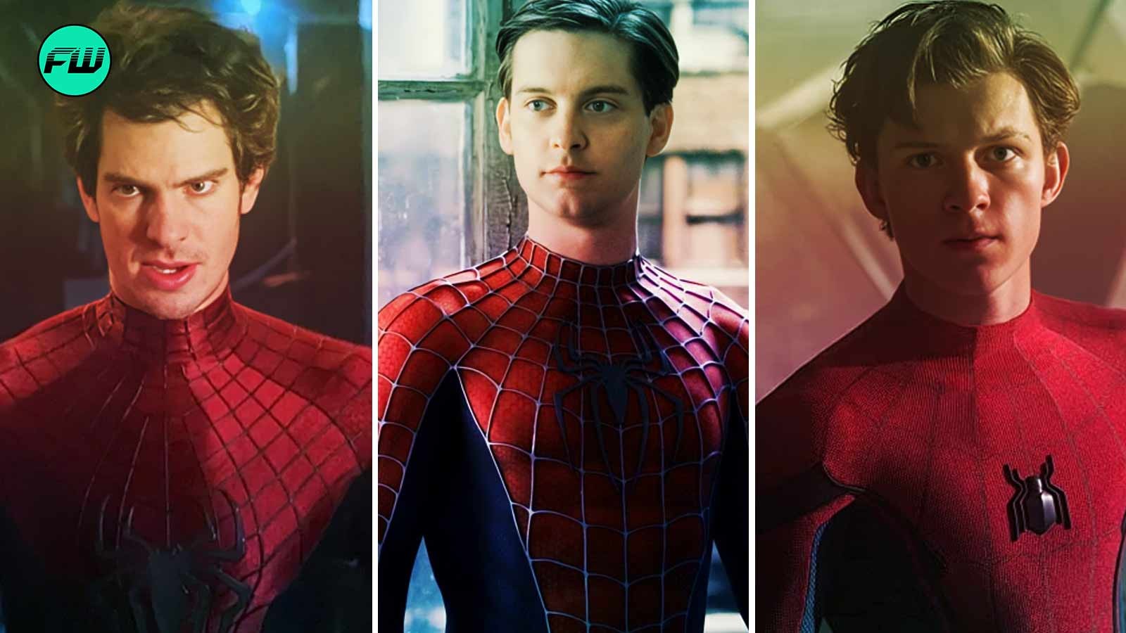 Andrew Garfield and Tom Holland,Tobey Maguire