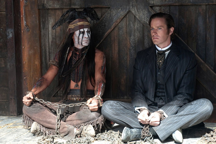 Armie Hammer and Johnny Depp 