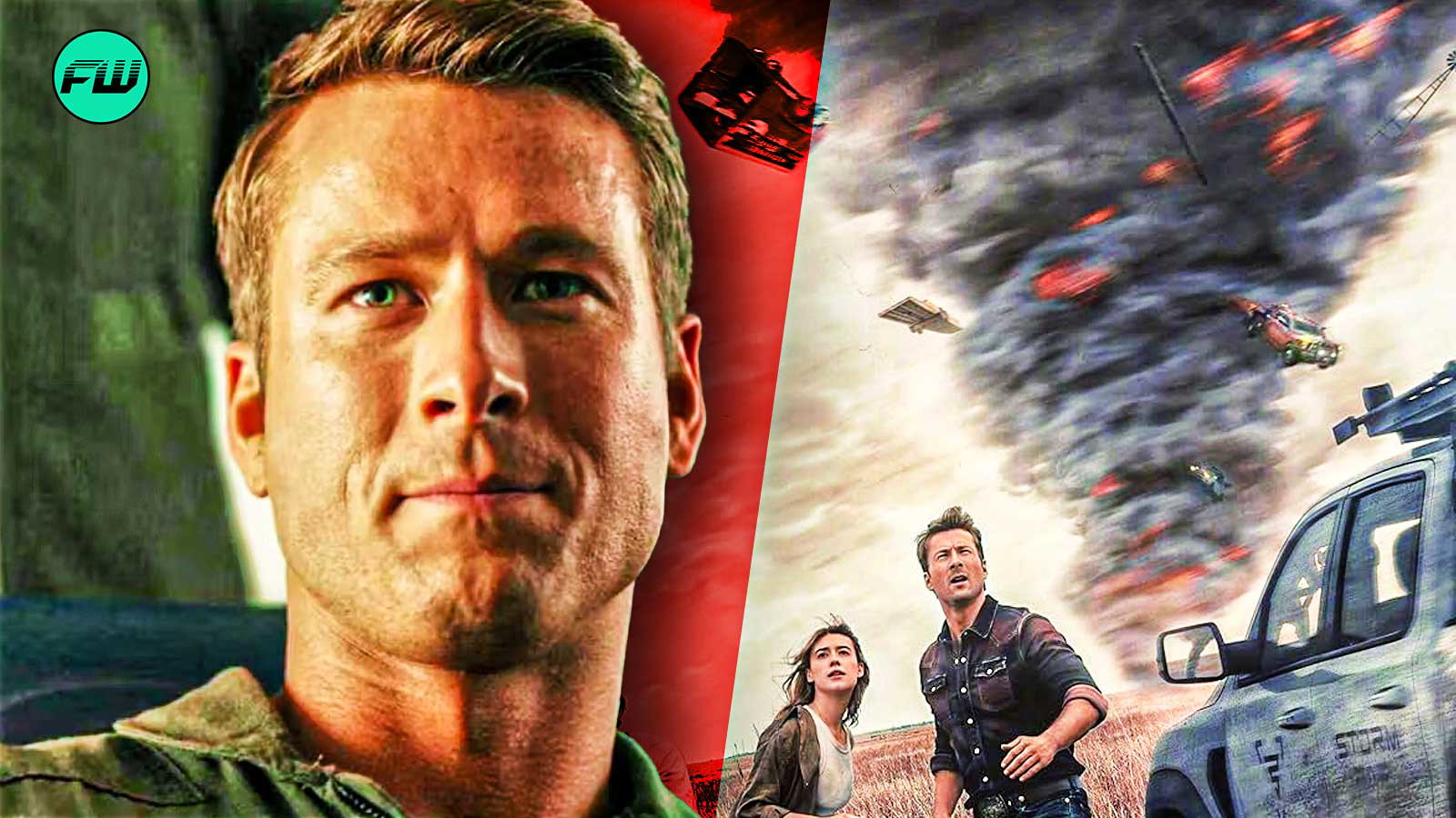 Glen Powell and Twisters