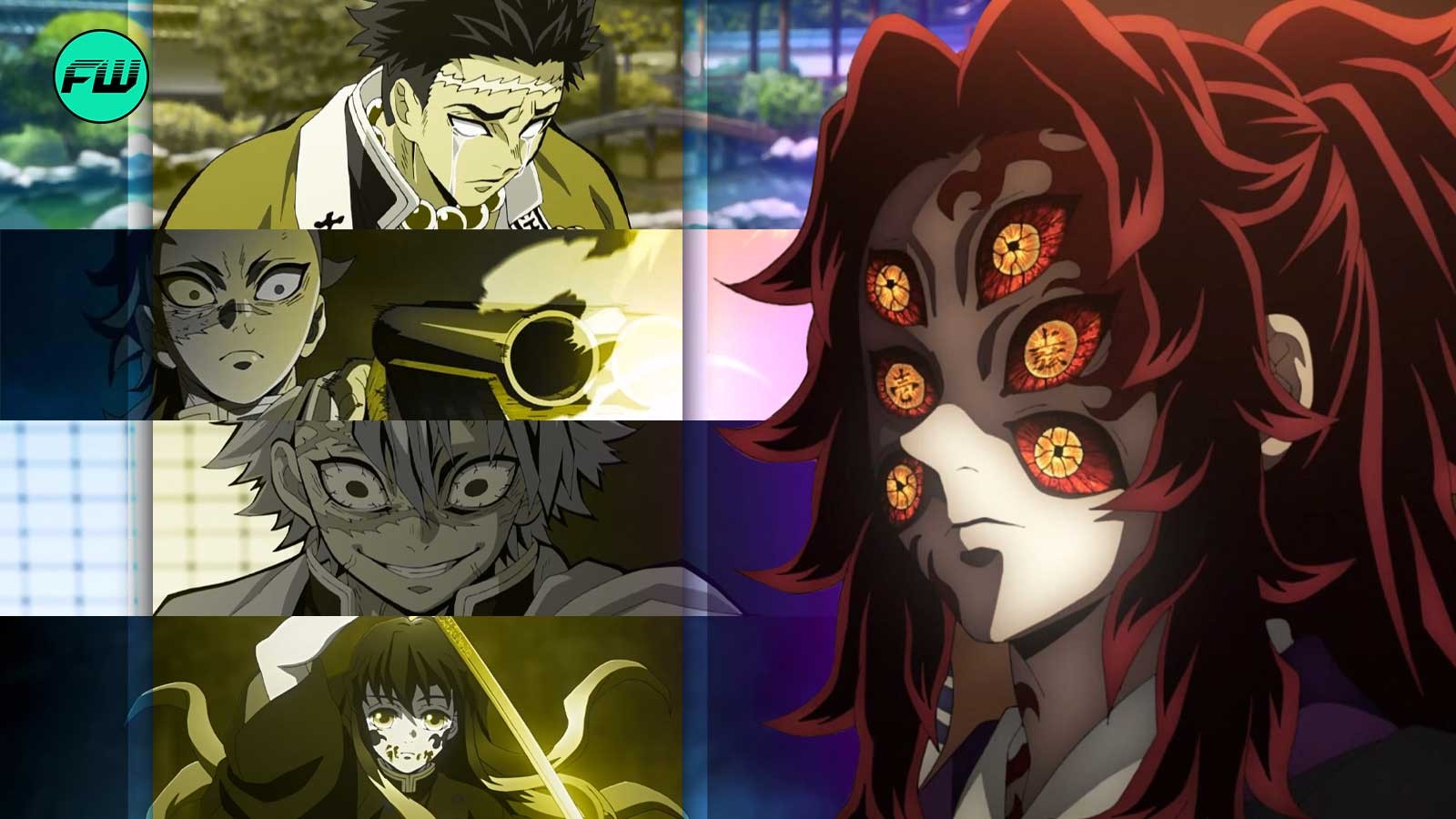 kokushibo, genya, sanemi, gyomei, muichiro, demon slayer