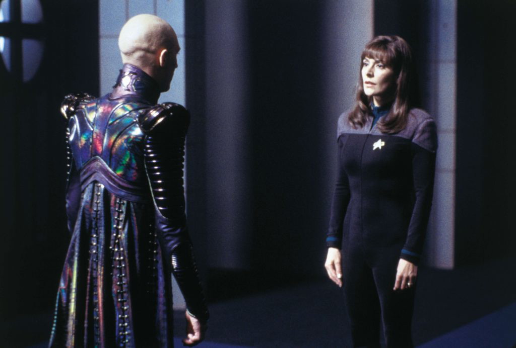 Sirtis in a still from the Star Trek universe. | Credit: Paramount Domestic Television.