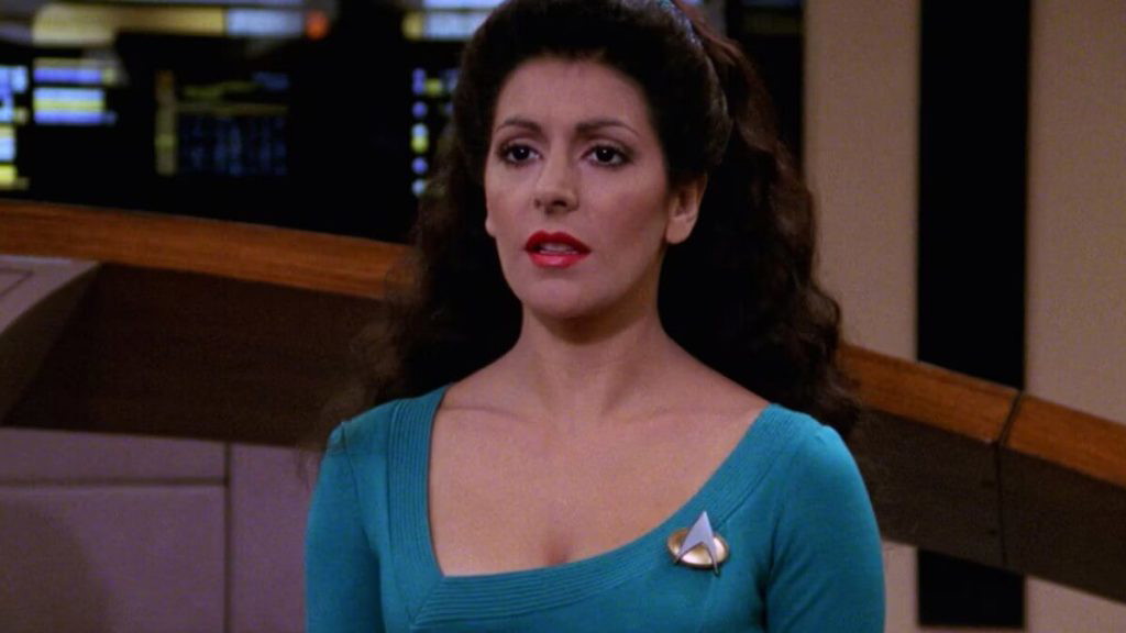 Marina Sirtis in Star Trek: The Next Generation. | Credit: Paramount Domestic Television.