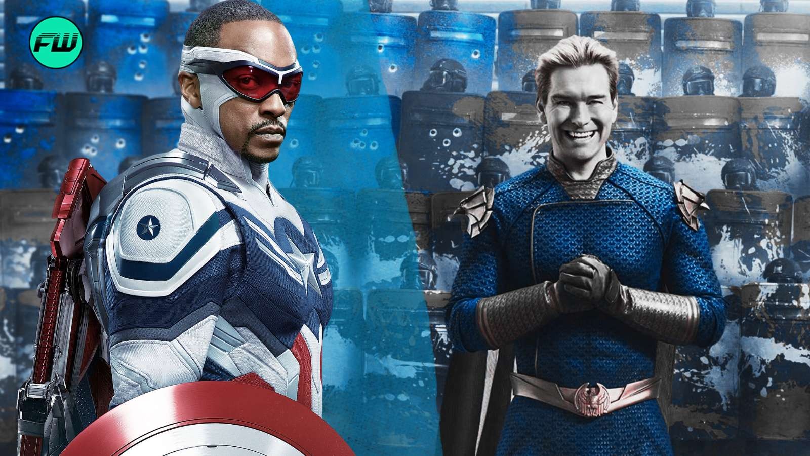 Anthony Mackie as Captain America and the Boys