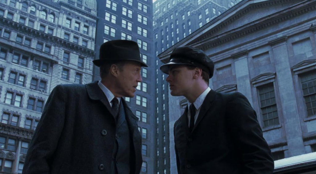 Christopher Walken and Leonardo DiCaprio in Catch Me If You Can