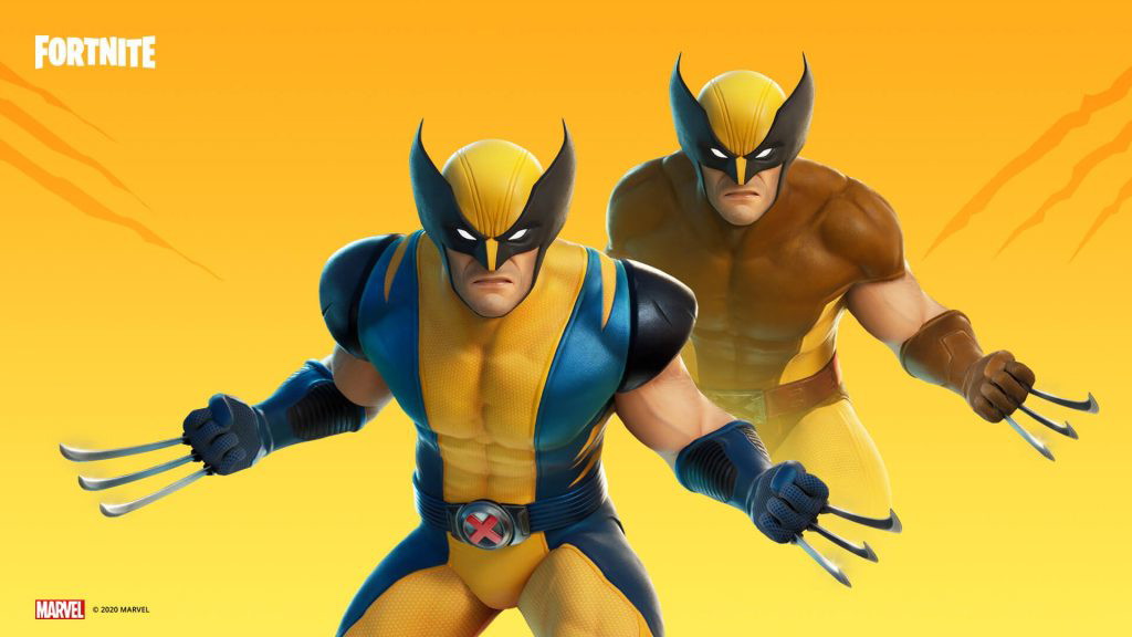 Wolverine unlockable cosmetic showcased by Fortnite.