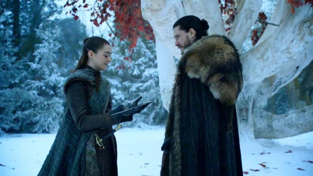 Arya Stark and Jon Snow in Game of Thrones | HBO