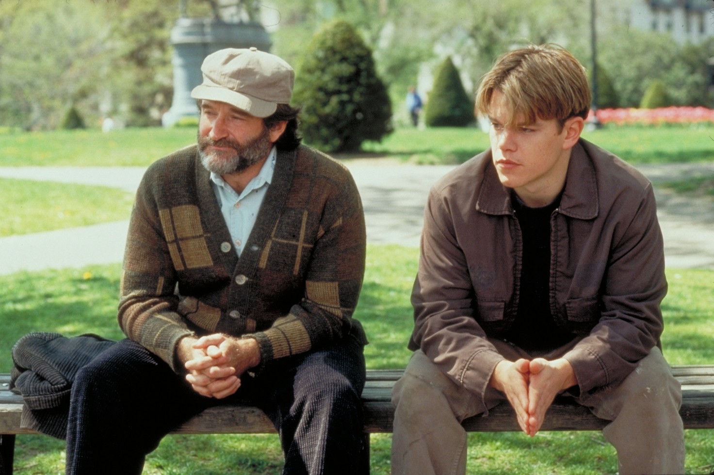 Robin Williams and Matt Damon in Good Will Hunting | Miramax Films