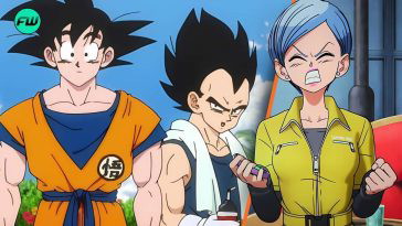 Bulma, Goku and Vegeta