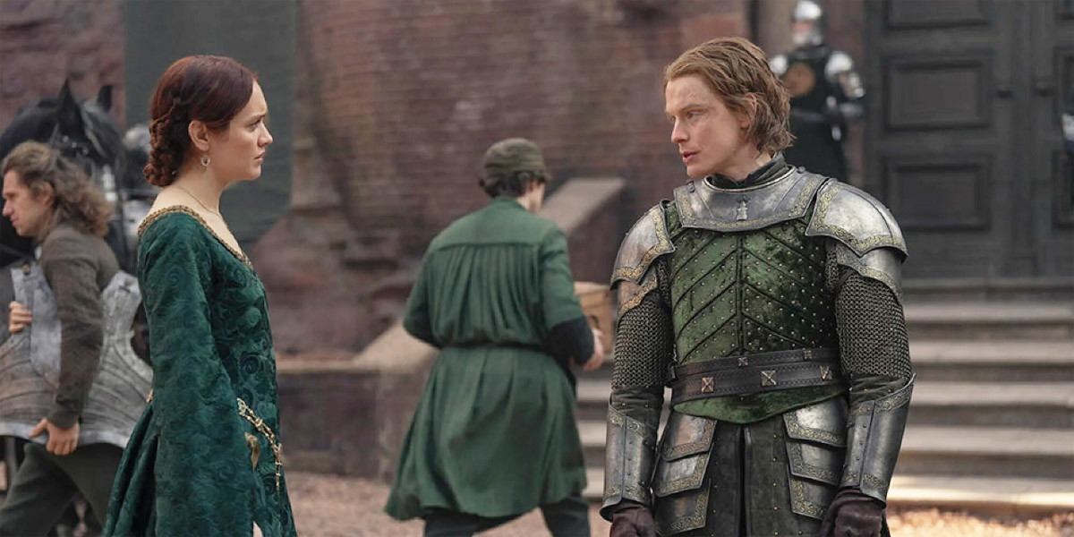 Olivia Cooke and Freddie Fox in House of the Dragon / HBO