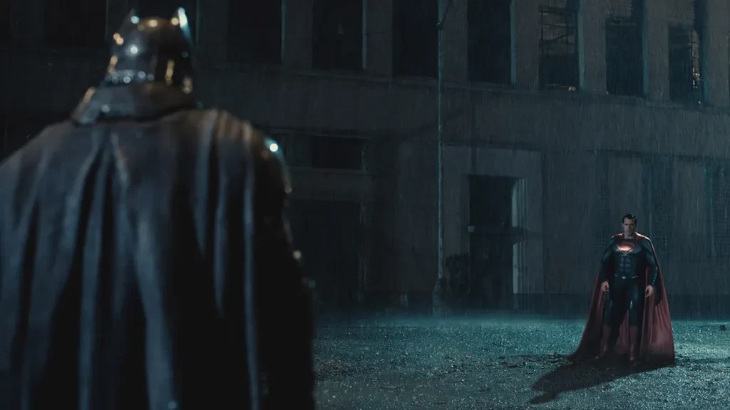 Ben Affleck as Batman and Henry Cavill as Superman in Dawn of Justice 