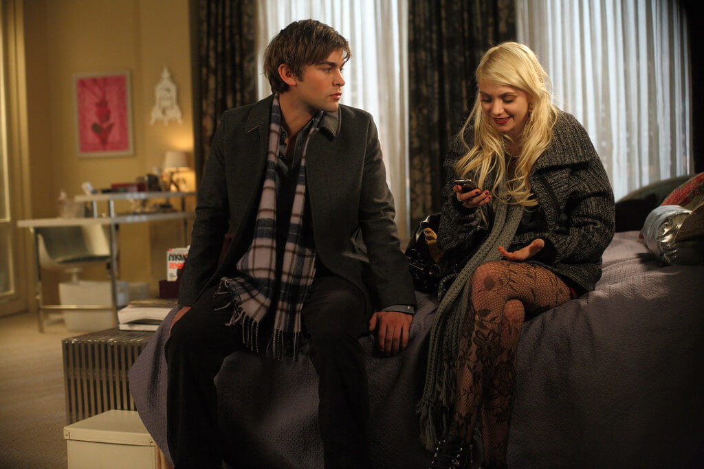 Chace Crawford with Taylor Momsen in Gossip Girl. | Credit: The CW.
