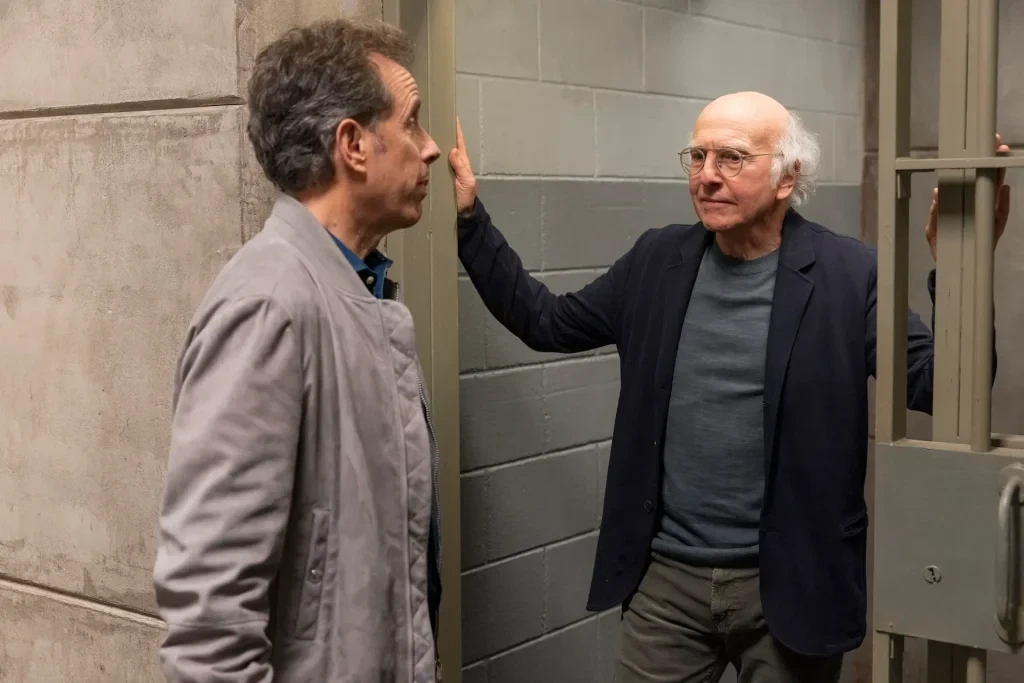 Jerry Seinfeld and Larry David 