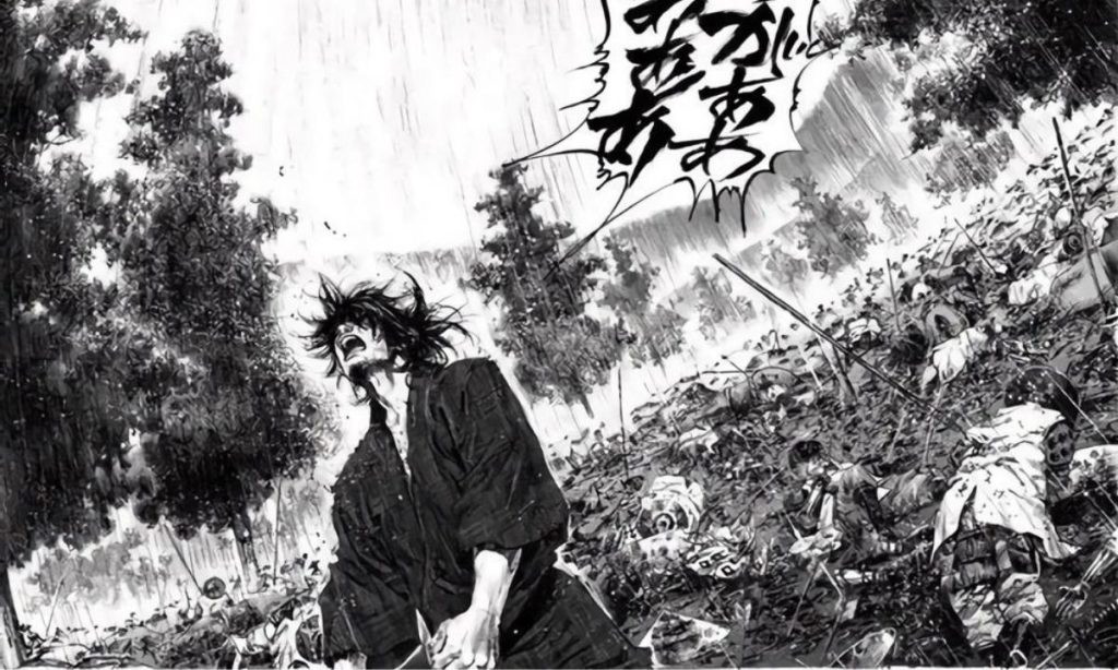 Musashi gets stabbed by a crossbow | Vagabond | Kodansha