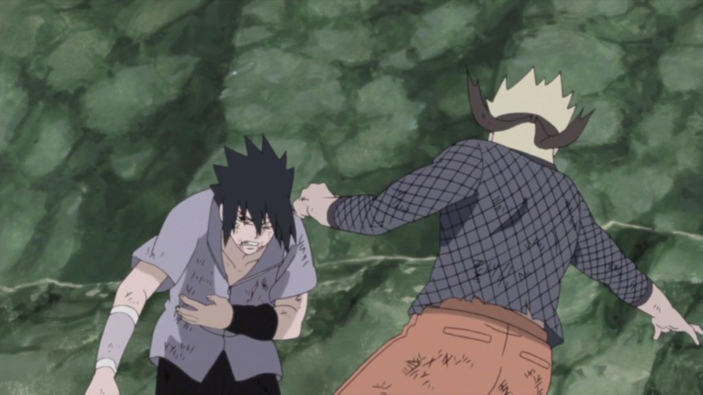 Final fight between Naruto and Sasuke in the series