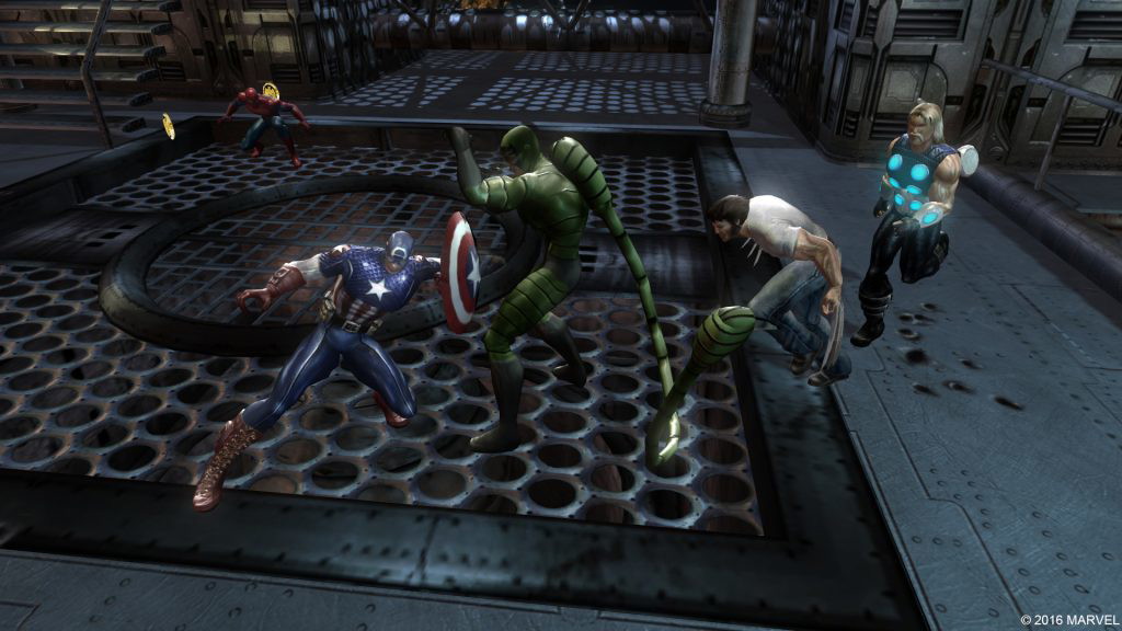 An image of Marvel: Ultimate Alliance, which features multiple Marvel characters including Deadpool.