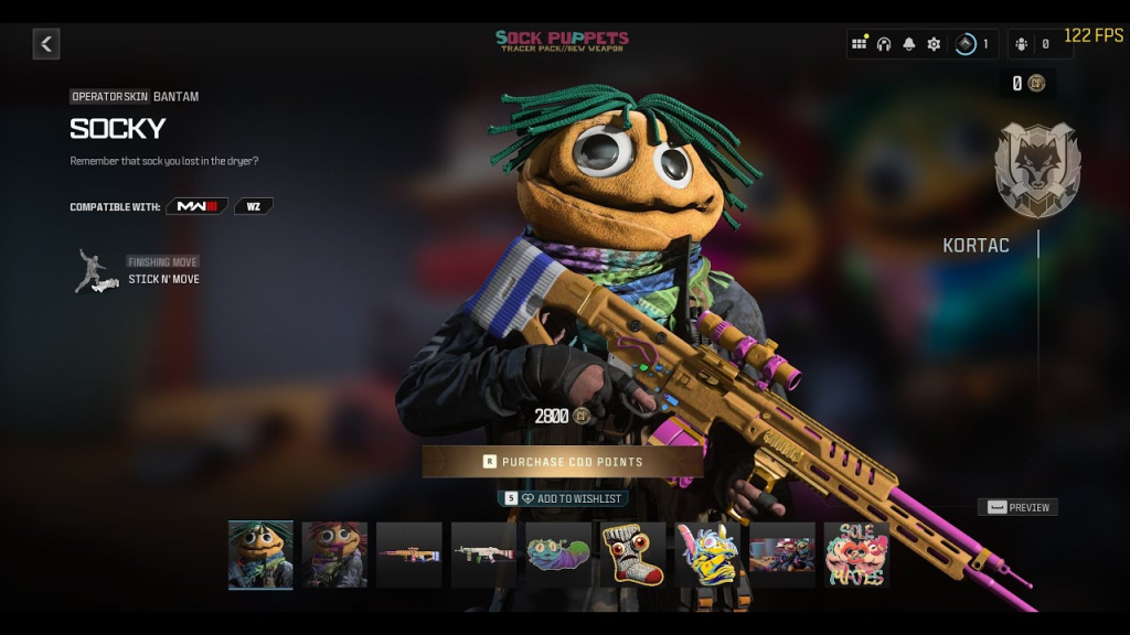 Image of the Socky bundle from Call of Duty. 