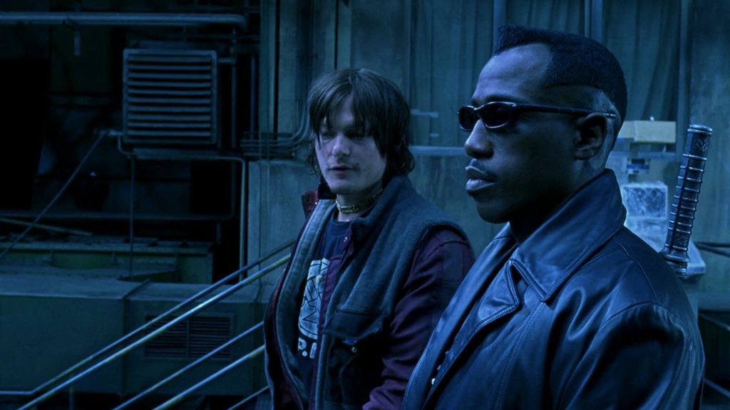 Wesley Snipes in a still from Blade | New Line Cinema