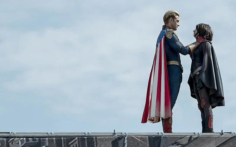 Did Soldier Boy Hint Stormfront is Homelander’s Mother? 5 a still from the boys featuring stormfront and homelander