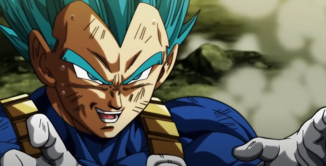 Vegeta after using his Ultimate Final Flash