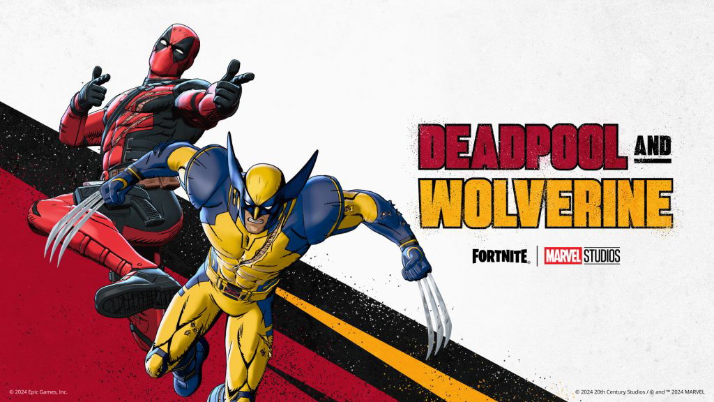 A promotional art piece for the Deadpool & Wolverine collaboration with Fortnite.