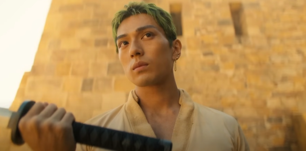 Mackenyu as Zoro in One Piece live action (Credits: Netflix, Toei)