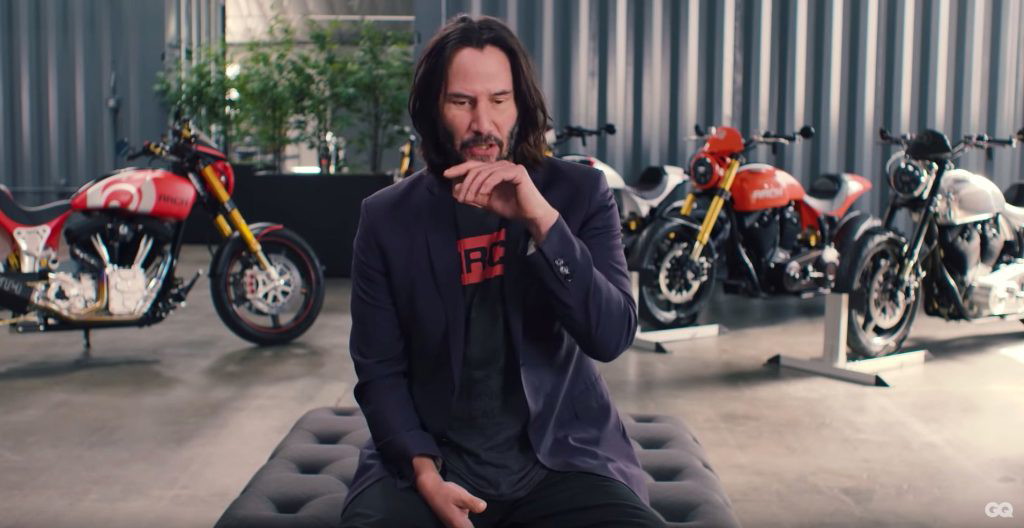 Keanu Reeves at ARCH Motorcycles