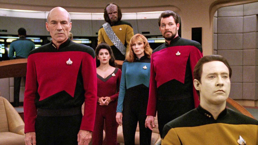 The cast of Star Trek: TNG
