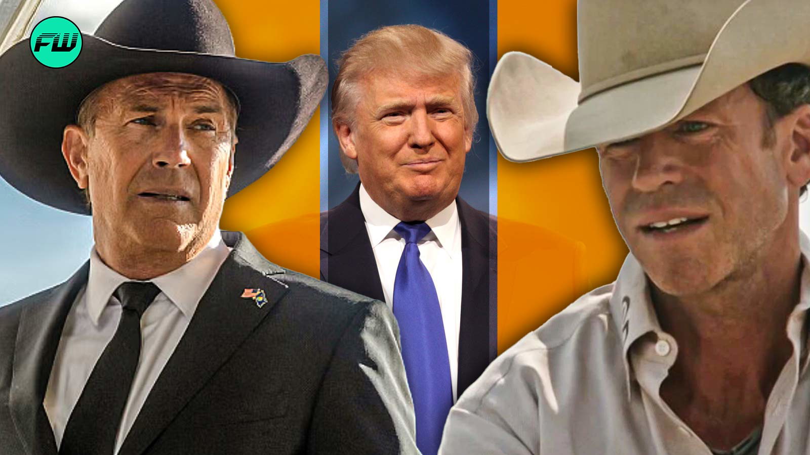 kevin costner, taylor sheridan, yellowstone, donald trump