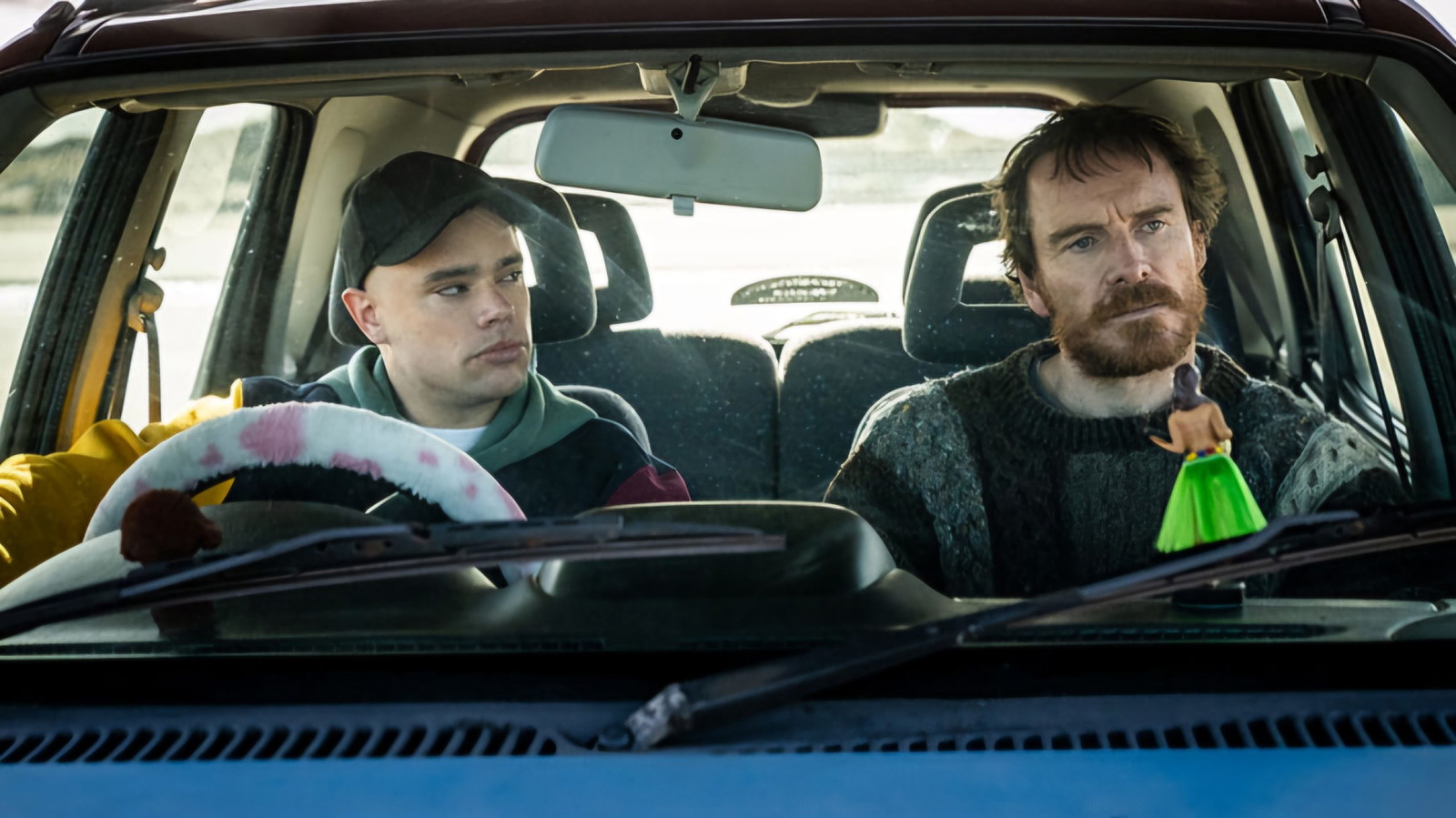 Rich Peppiatt and Michael Fassbender in Kneecap (2024) | Image via Sony Classics