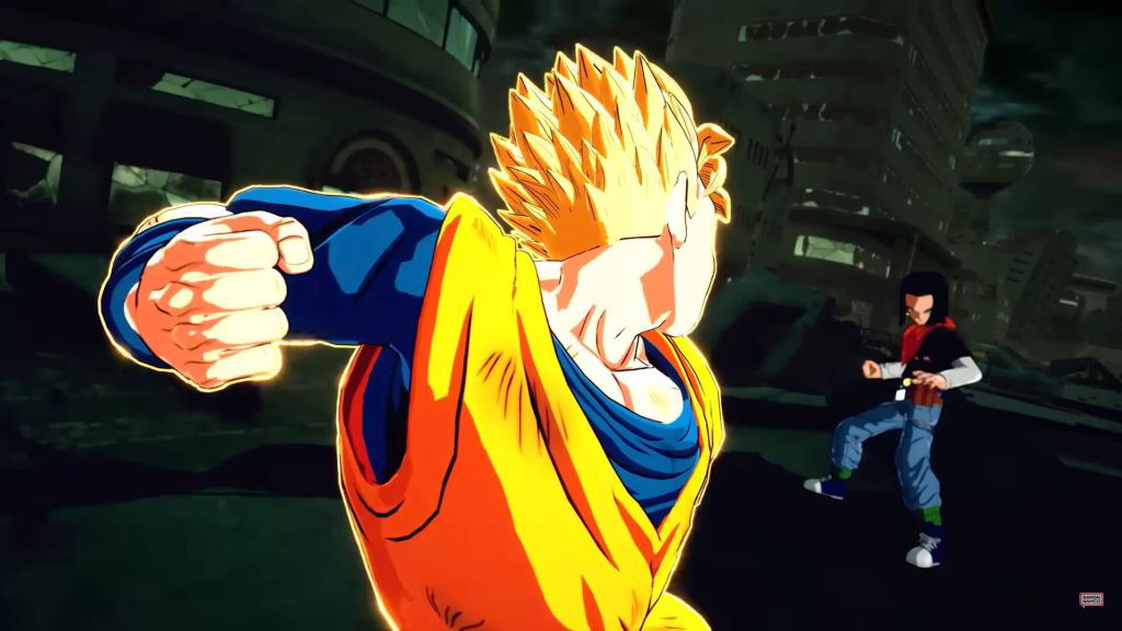 Future Gohan is about to punch Android 17 in Dragon Ball: Sparking Zero.