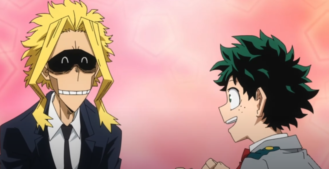 Deku And All Might's happy moment