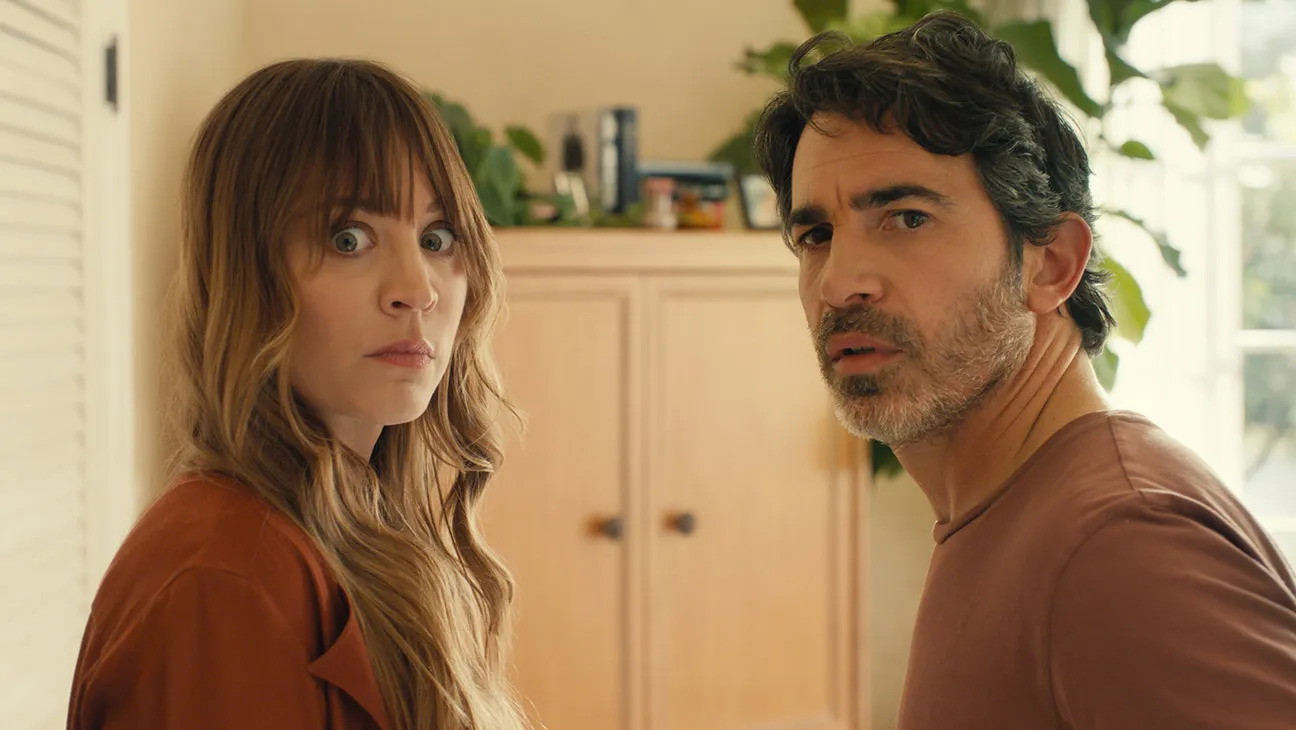 Kaley Cuoco and Chris Messina in Based On A True Story | Peacock