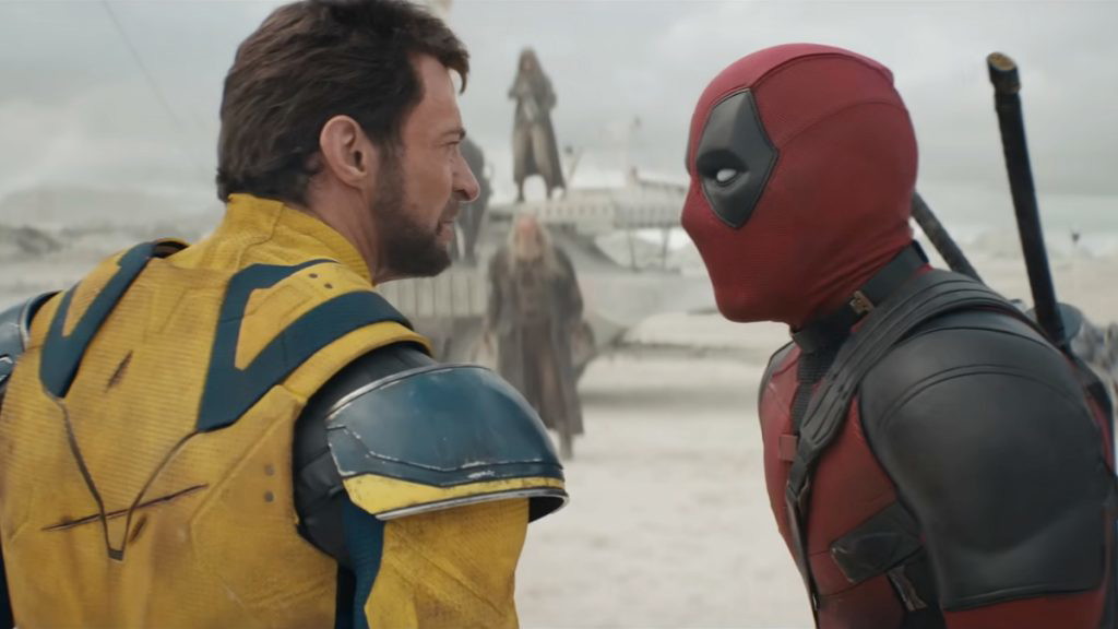 Hugh Jackman et Ryan Reynolds dans Deadpool et Wolverine de Marvel Studios.