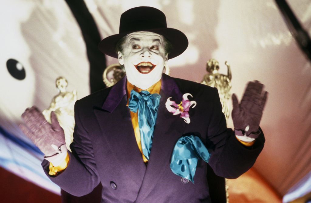 Jack Nicholson as Joker in the 1989 Batman movie. 