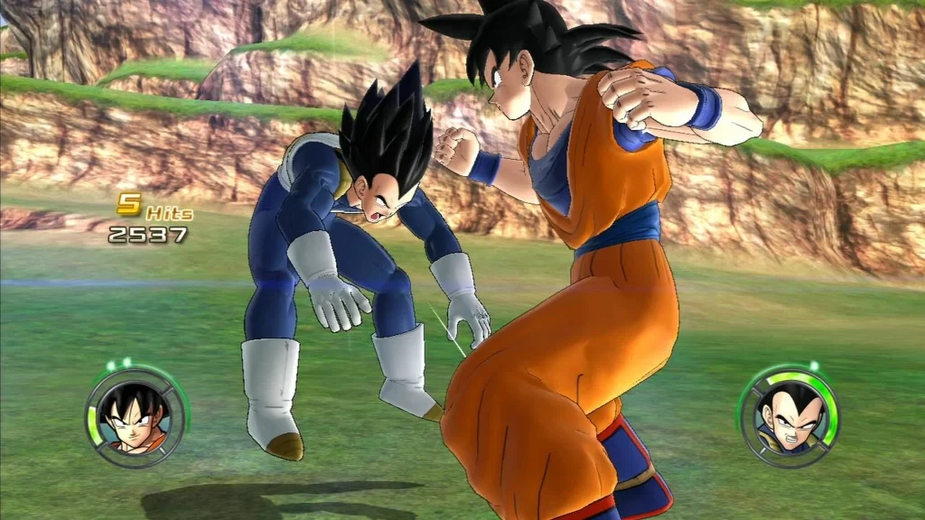 Dragon Ball: Raging Blast gameplay.