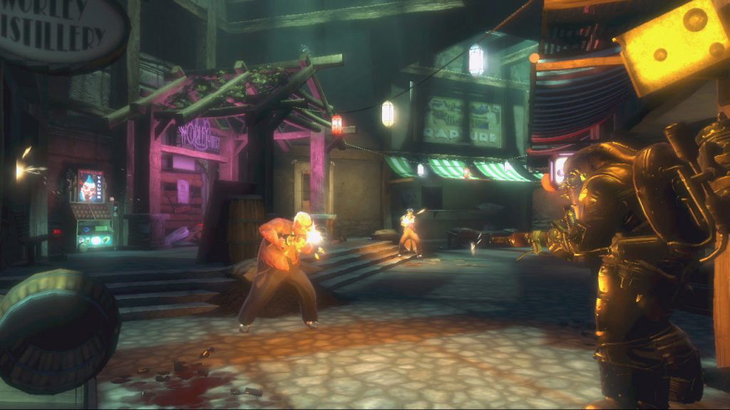 A screenshot from Bioshock 2