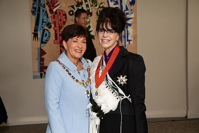 Fran Walsh (right). | Credit: New Zealand Government, Office of the Governor-General/CCA-4.0/Wikimedia Commons.