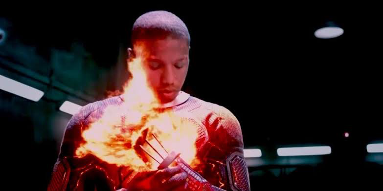 Michael B. Jordan as Johnny Storm aka Human Torch in Fantastic Four (2015) | Marvel Studios