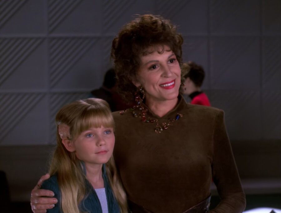 Lwaxana Troi and Hedril