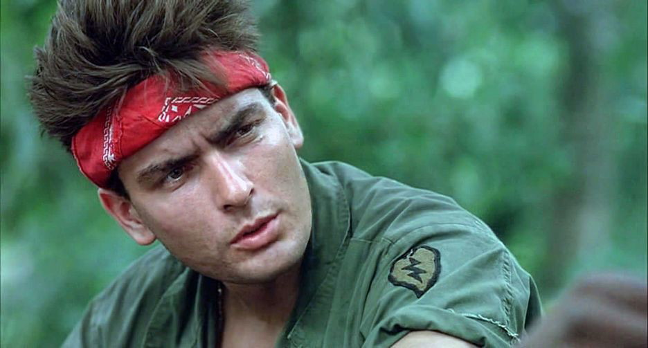 Charlie Sheen as Chris in Oliver Stone's Platoon | Orion Pictures