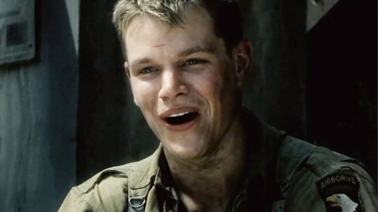 Matt Damon in Saving Private Ryan 