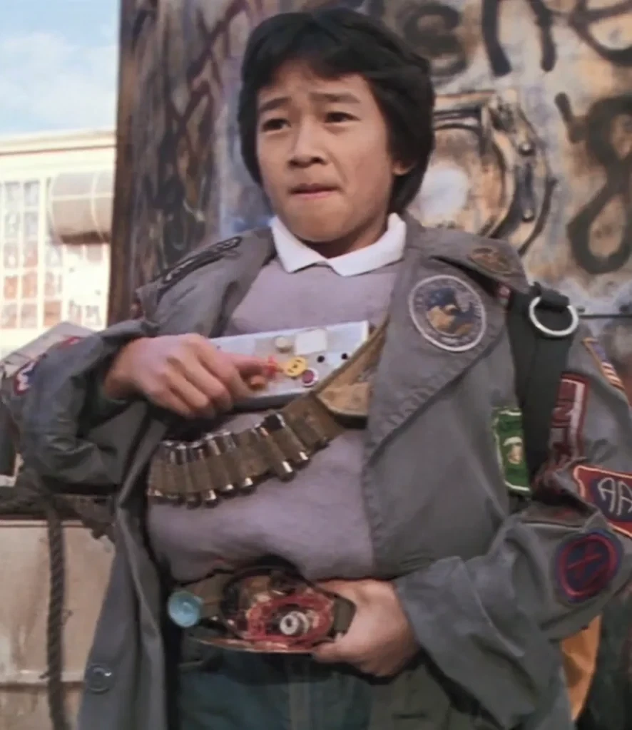 Child actor Key Huy Quan as Data, in the 1985 movie The Goonies. 