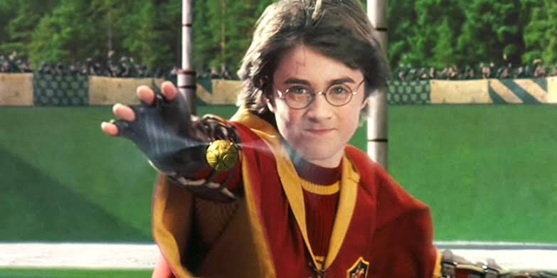 A still from Harry’s first Quidditch match at Hogwarts | Warner Bros.