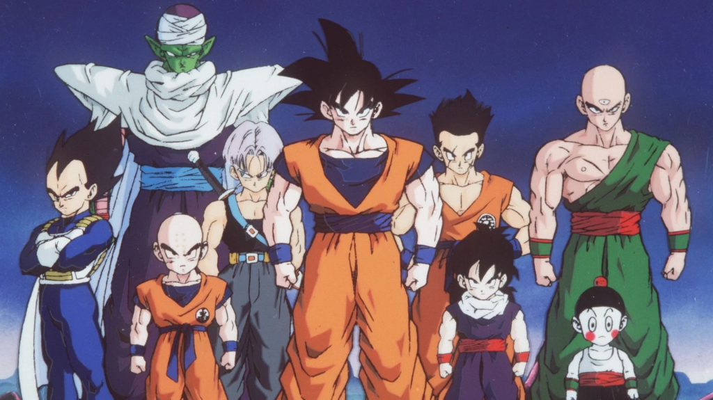 A still from Akira Toriyama's Dragon Ball Z.