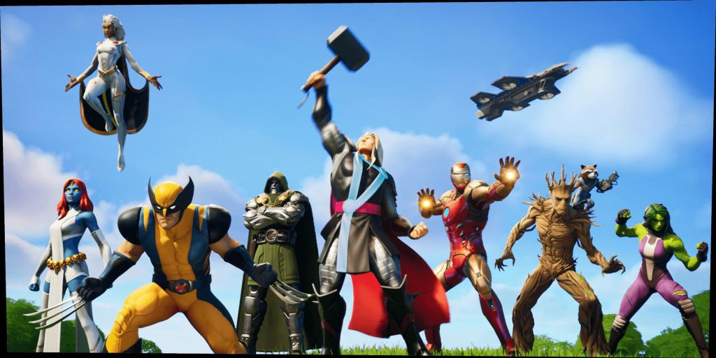 Fortnite Chapter 2 Season 4 Marvel characters. 